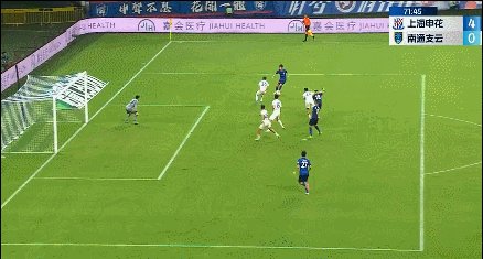 【中超】路易斯双响吴曦破门 申花5比1大胜南通