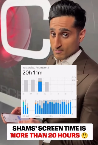 开云在线-高强度工作！Shams一天内手机屏幕使用时间高达20个小时11分钟